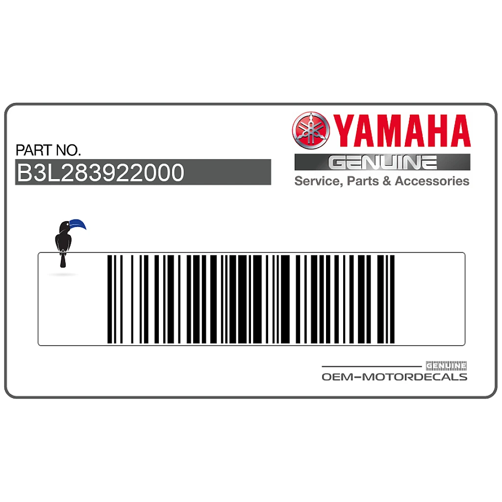 Yamaha YZF-R1 Cowling Graphic Right Side OEM B3L283922000