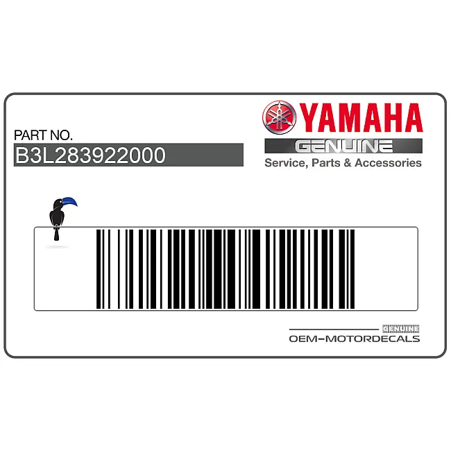 Yamaha YZF-R1 Adesivo Carenatura Lato Destro OEM B3L283922000