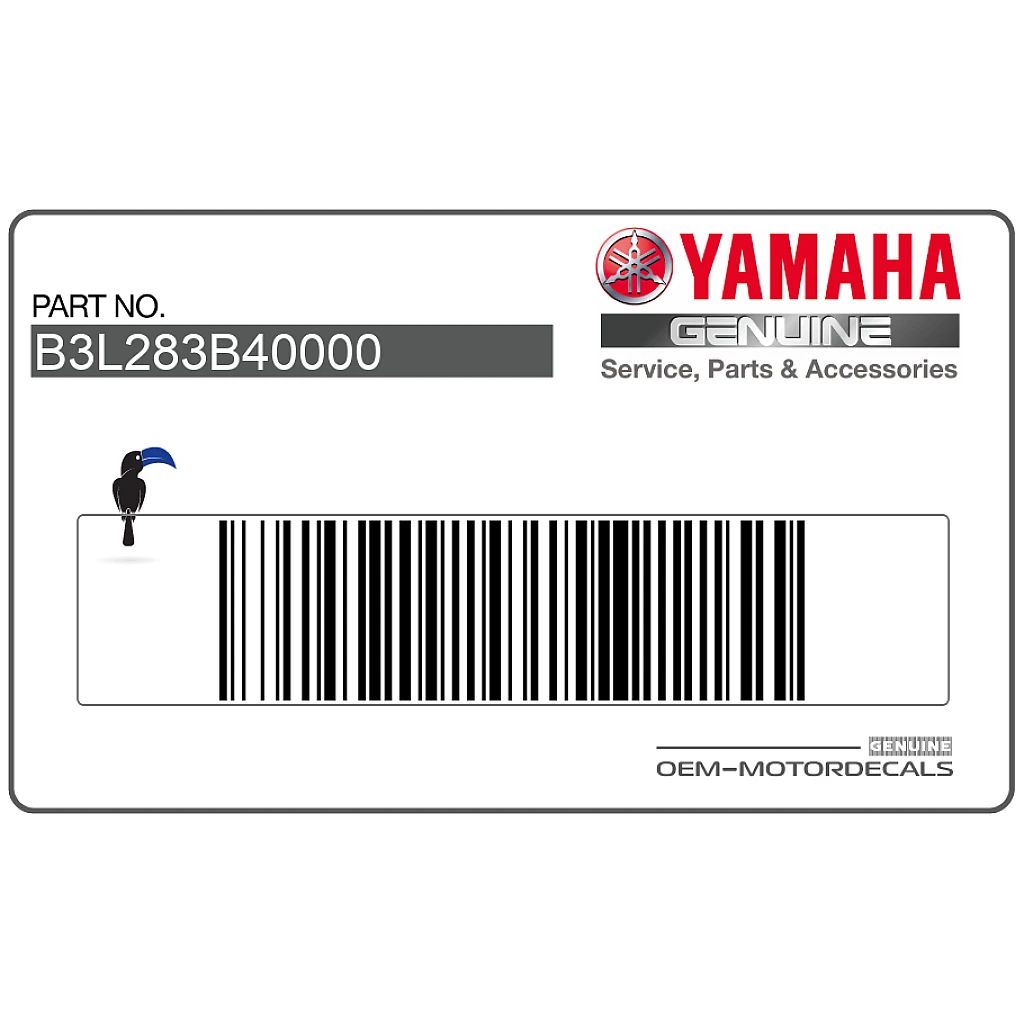 Yamaha YZF-R1 Aufkleber rechte Verkleidung rechts OEM B3L283B40000