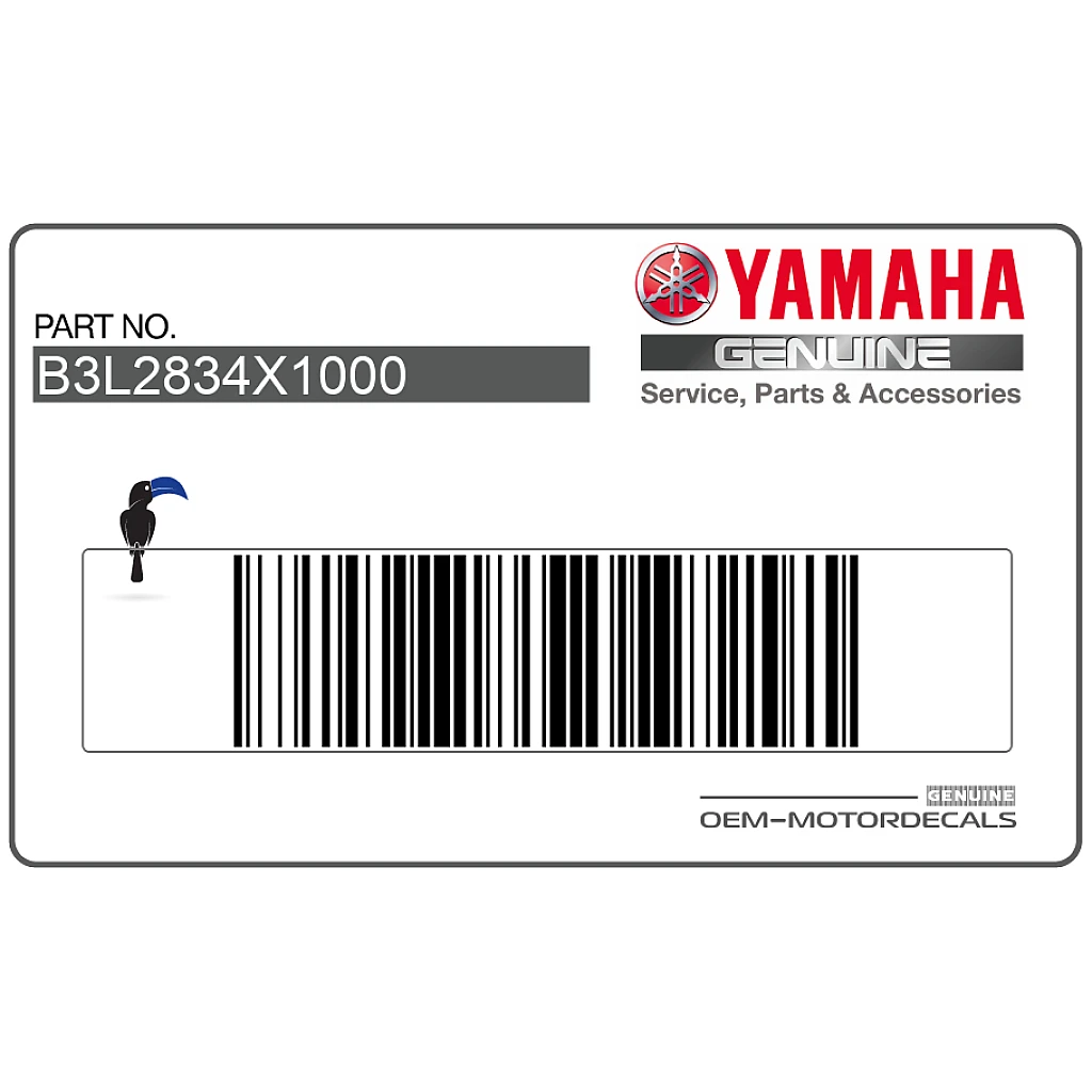 Yamaha YZF-R1 Juego de Pegatinas para Carenado OEM B3L2834X1000