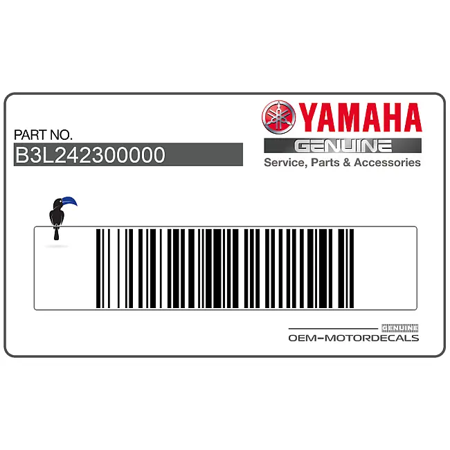 Kit de Adhesivos Gráficos para Carenado y Cubiertas Yamaha YZF-R1 OEM B3L242300000 Genuino de Fábrica Vinilo Original