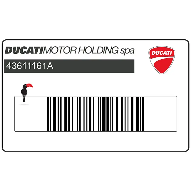 Autocollant de cadre Ducati Monster 620 DUCATI MONSTER 620SI.E. OEM 43611161A