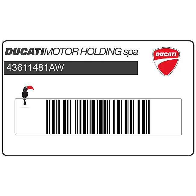 Emblemat Ducati Hypermotard 796 na pokrywę boczną OEM 43611481AW
