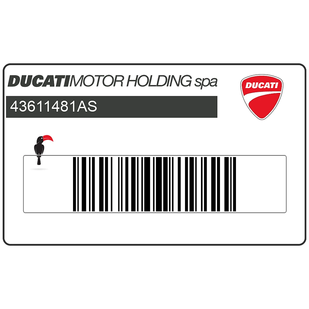 Emblemat DUCATI na zbiornik paliwa Ducati Hypermotard 796 OEM 43611481AS