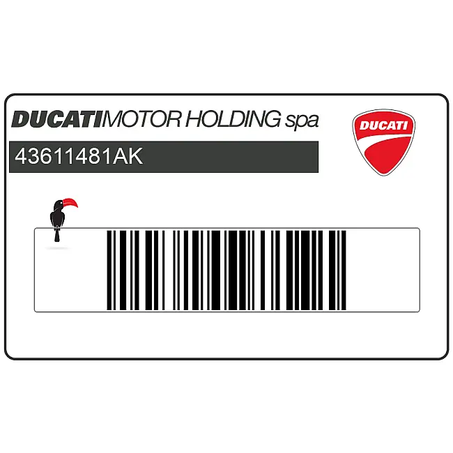 Emblème DUCATI pour réservoir Ducati Hypermotard 796 OEM 43611481AK