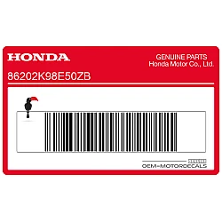 Emblemat Honda Wing po lewej stronie, lewa strona
