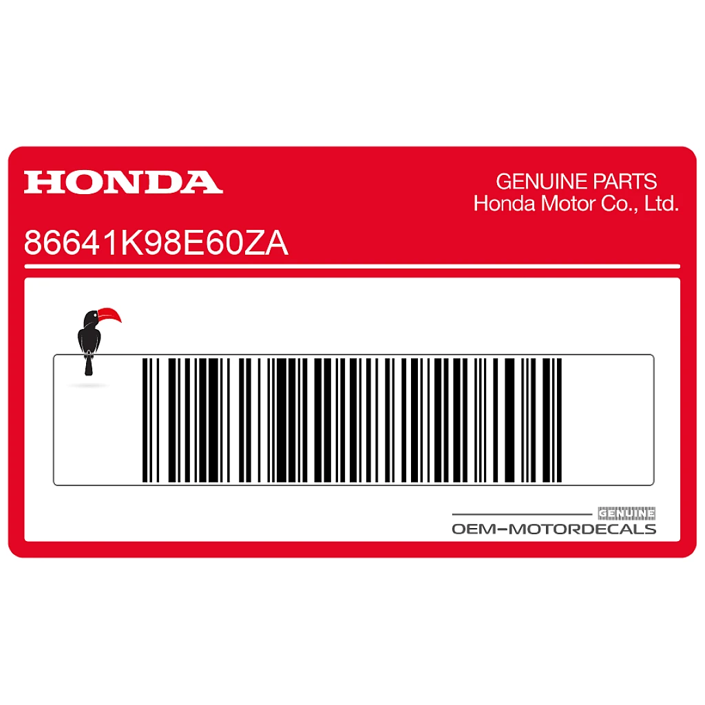 Honda CB125R Convogliatore radiatore CB125R Logo Lato Destro OEM 86641K98E60ZA