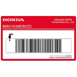Naklejka na osłonę chłodnicy, prawa strona, logo CB125R, prawa strona
