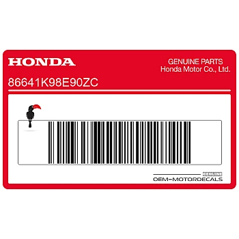 CB125R radiateurbekleding sticker, rechterkant