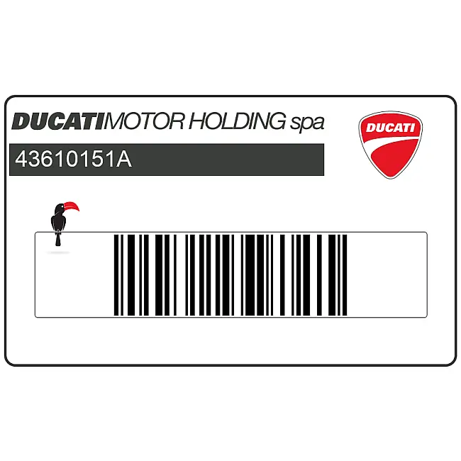 Ducati Monster M 600 Naklejka na zbiornik OEM 43610151A