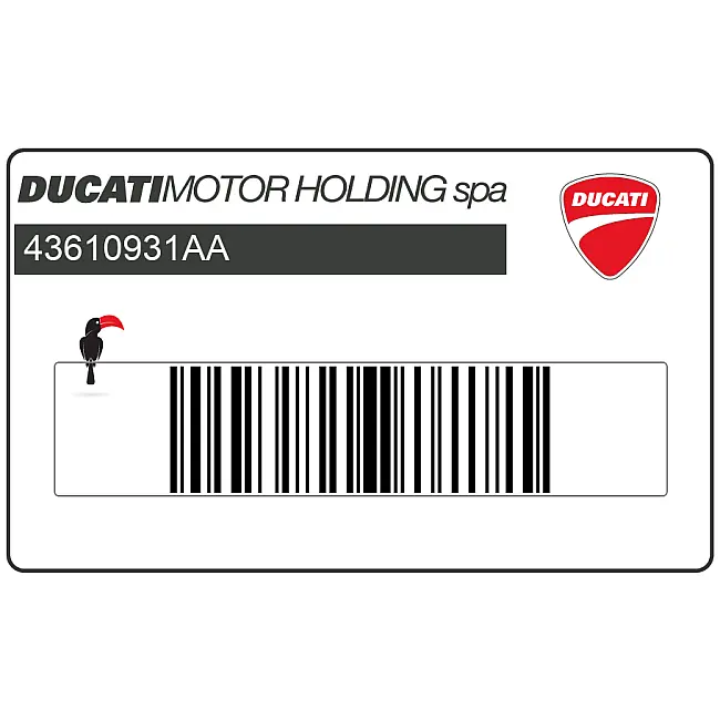 Ducati Monster Brandstof Tank DUCATI MONSTER Logo Sticker OEM 43610931AA