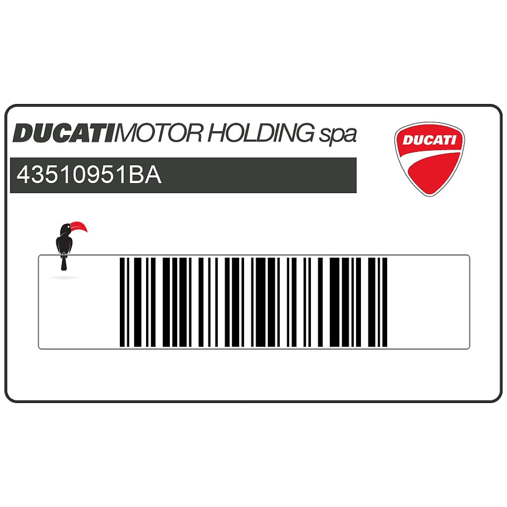 Emblema DUCATI serbatoio Ducati Monster M600 Genuino Originale di Fabbrica Adesivo OEM 43510951BA