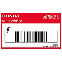 Sticker voor accessoires en laadwaarschuwing