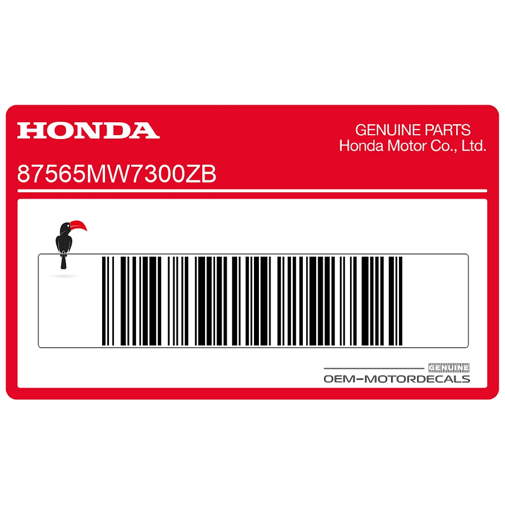 Honda CBR1000F Rahmen Warnhinweisaufkleber Aufkleber OEM 87565MW7300ZB Authentisches Fabrikteil