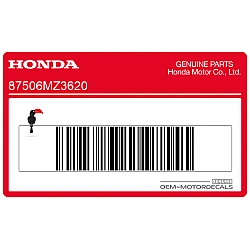 Battery area warning label