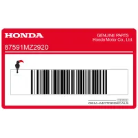 Honda Manipulationssicherer Warnhinweisaufkleber 87591-MZ2-920