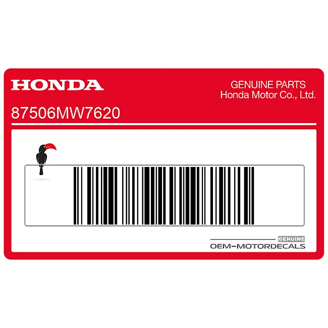 Honda CBR1000F Pegatina de advertencia Adhesivo OEM 87506MW7620