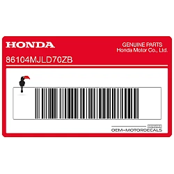 Seitenverkleidung Honda Logo Aufkleber