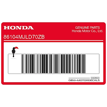Seitenverkleidung Honda Logo Aufkleber