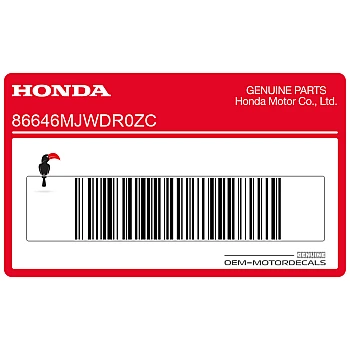 Naklejka na osłonę boczną, lewa strona