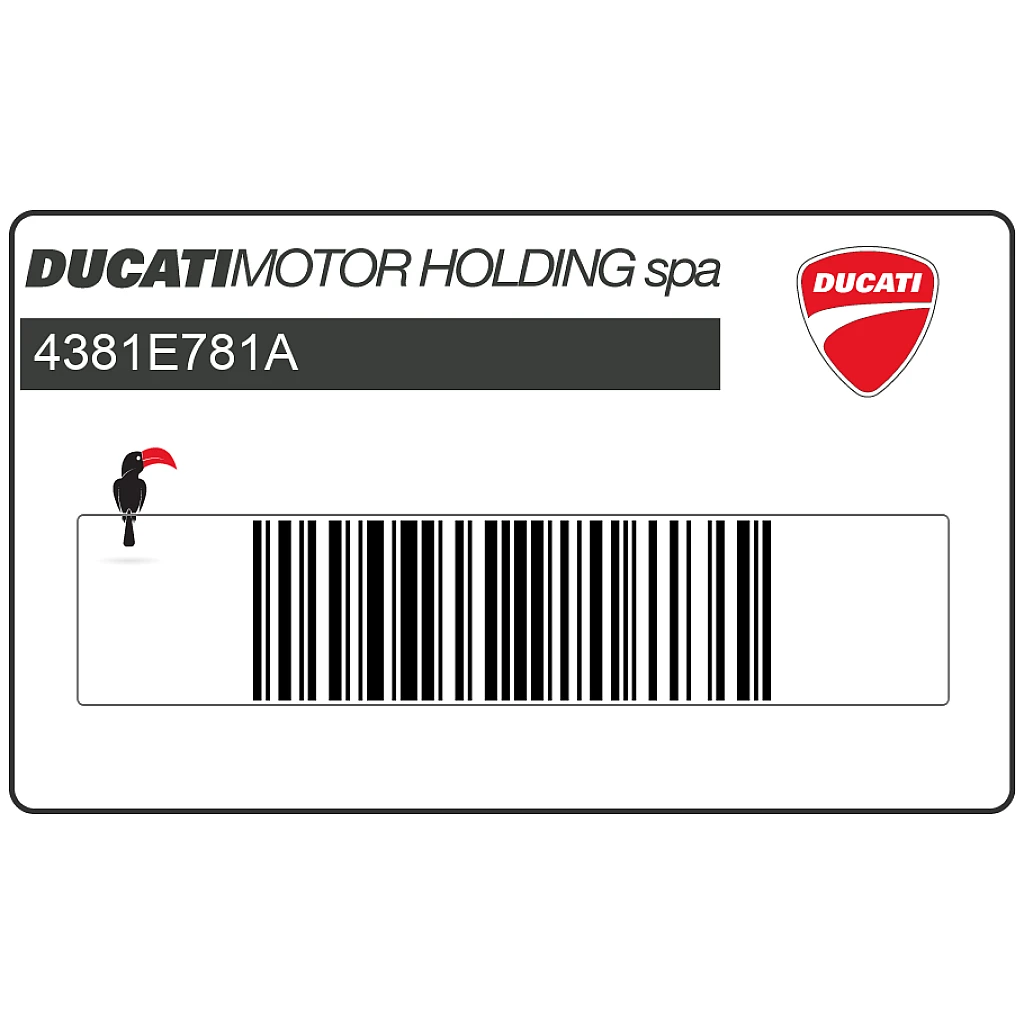 Adesivo carenatura laterale Ducati Hypermotard 950 destro OEM 4381E781A