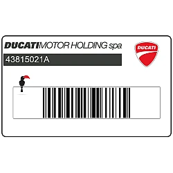 Naklejka Ducati Corse na pokrywę boczną, lewa strona