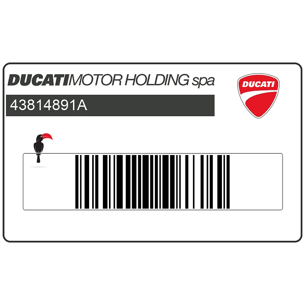 Ducati Hypermotard 939 Seitenverkleidungsaufkleber links OEM 43814891A Originalaufkleber