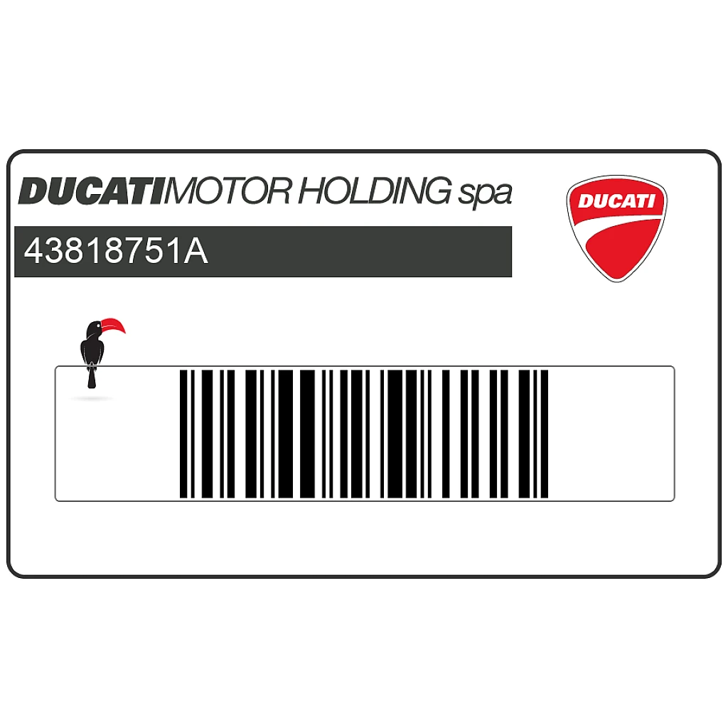 Ducati Hypermotard 821 Pegatina Carenado Izquierdo LH OEM 43818751A