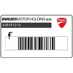 Aufkleber für vorderes Schutzblech Ducati Corse, rechte Seite