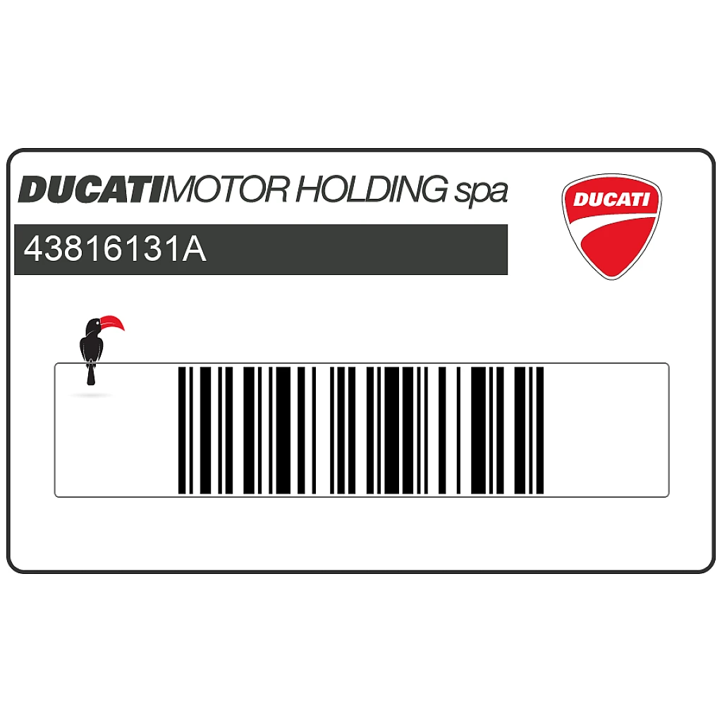 Naklejka Ducati Hypermotard 821 na owiewkę boczną Ducati Corse OEM 43816131A
