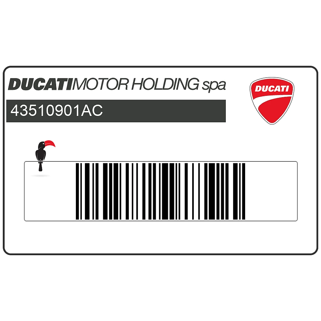 Emblema DUCATI para depósito de combustible Ducati Superbike 996 OEM 43510901AC