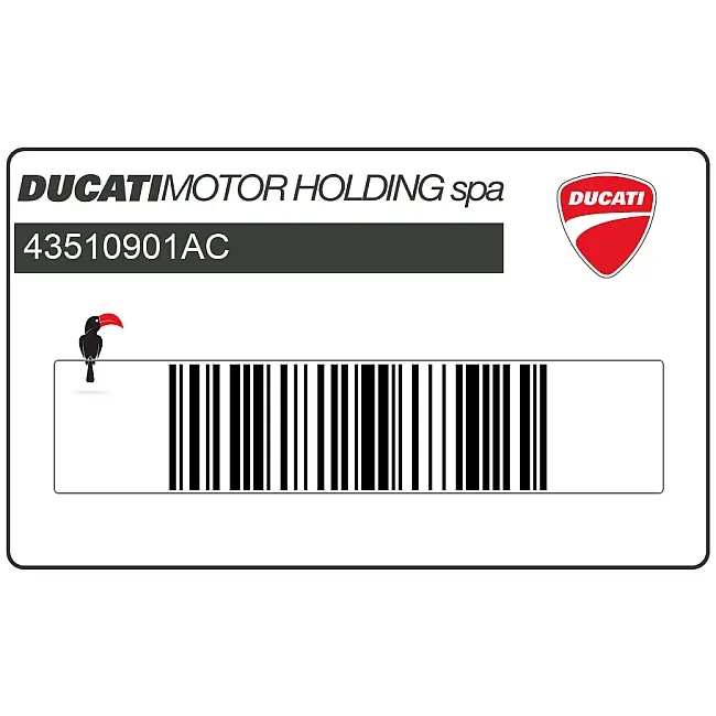 Emblema DUCATI per serbatoio Ducati Superbike 996 OEM 43510901AC
