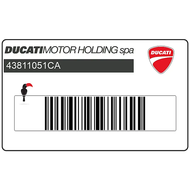 Ducati Superbike 996 Adesivo Carenatura Laterale DUCATI 996R OEM 43811051CA