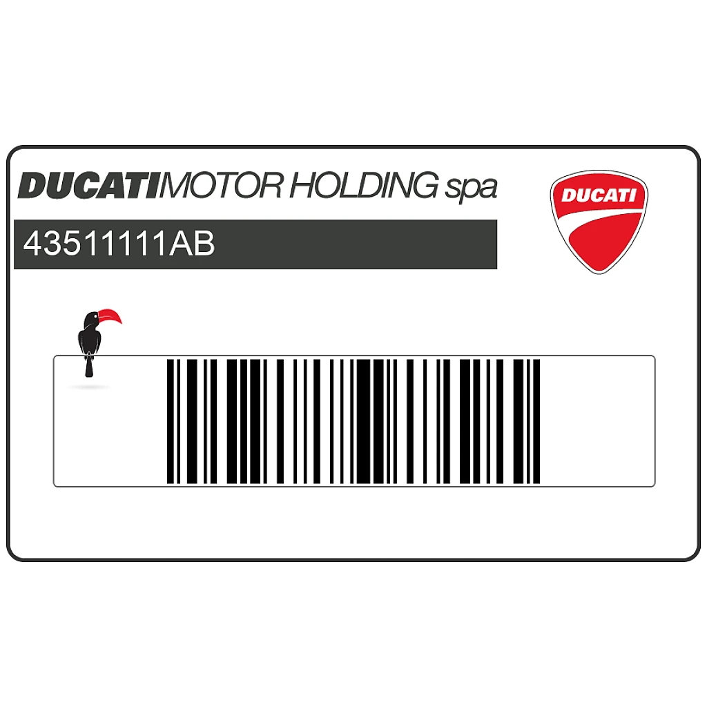 Autocollant de réservoir Ducati Superbike 998 en forme de couronne de laurier OEM 43511111AB
