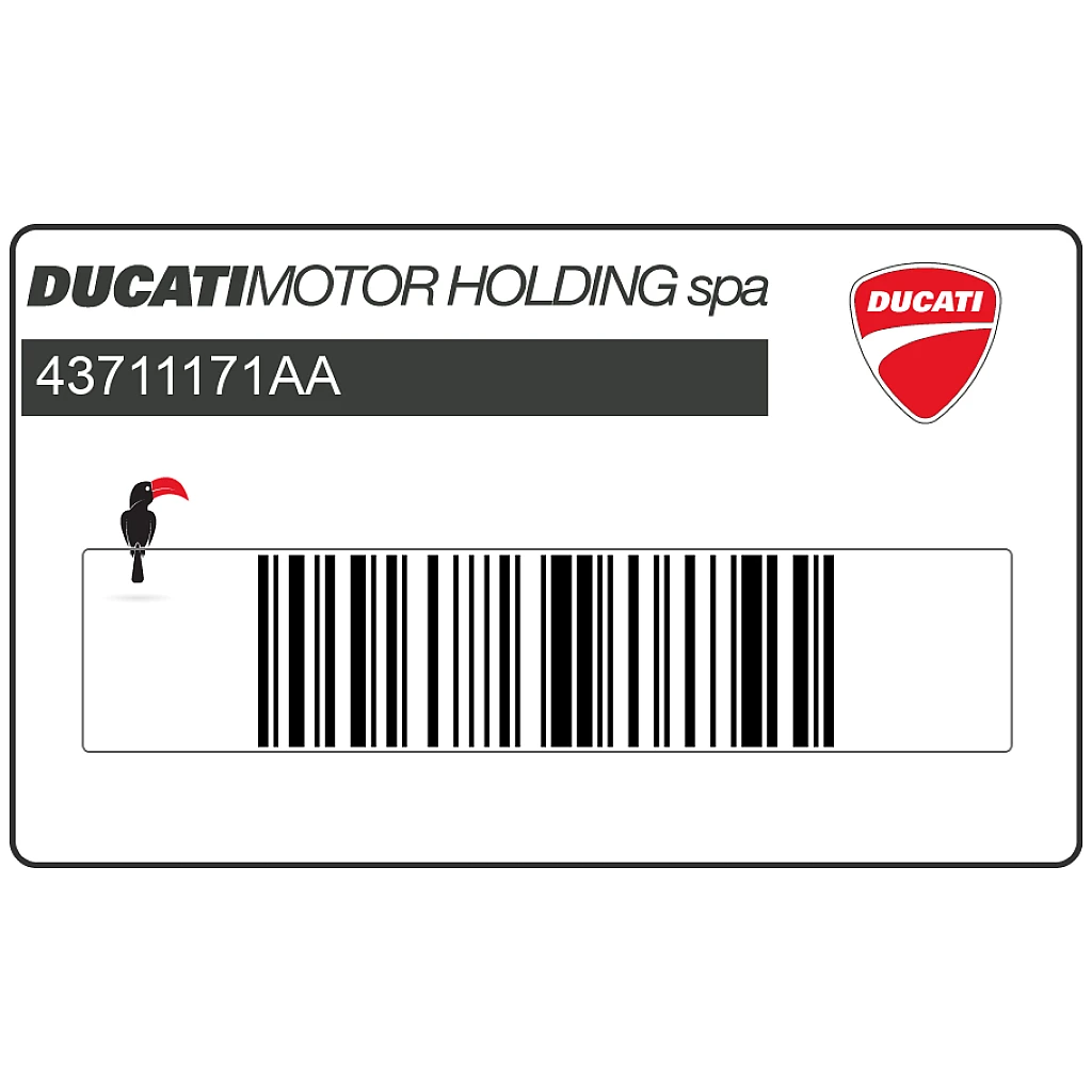 Ducati Superbike 998 Side Fairing TESTASTRETTA Graphic OEM 43711171AA