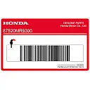 Trunk caution label