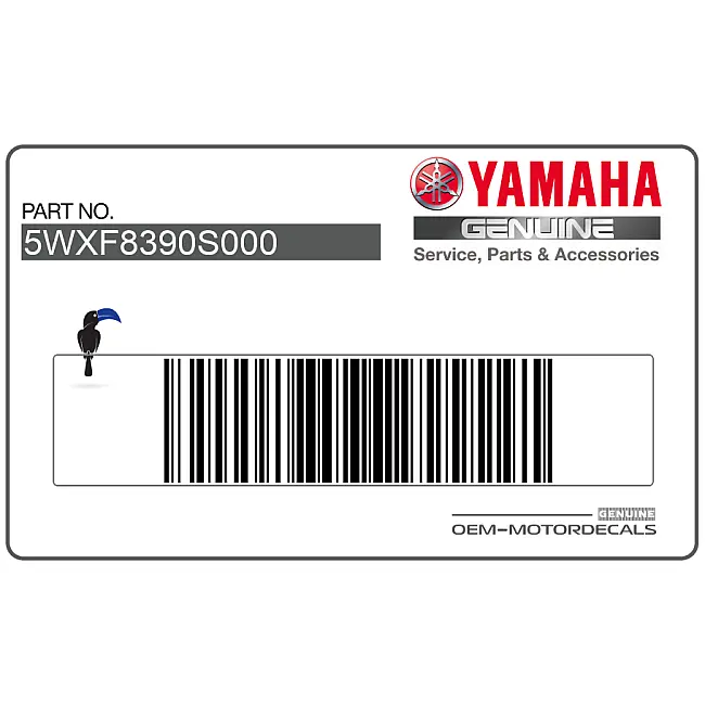 Yamaha TZR50 Kuipdeel set sticker set OEM 5WXF8390S000