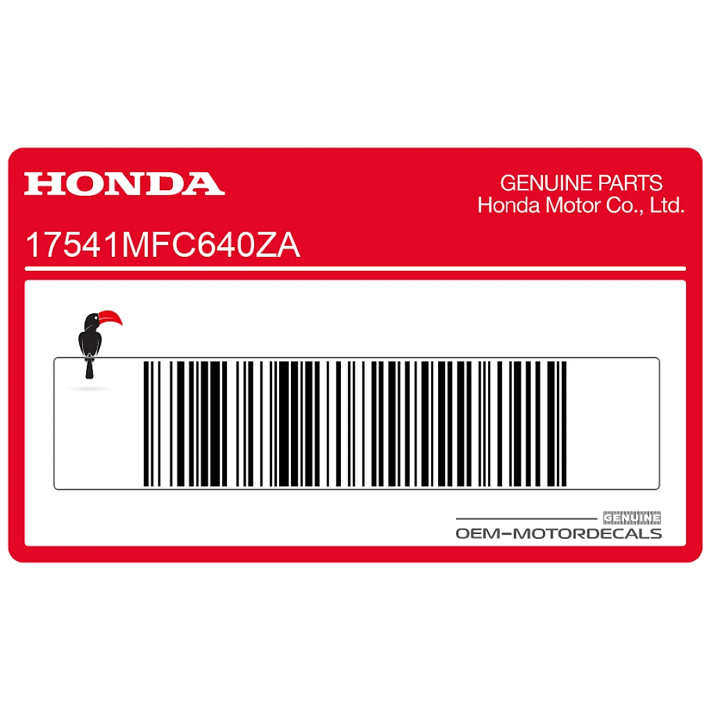 Honda FMX650 Aufkleber für rechte Kühlerverkleidung, rechte Seite OEM 17541MFC640ZA