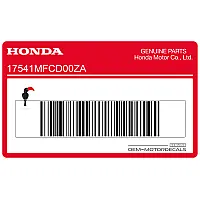 HONDA Rechter Kühlerverkleidungsaufkleber, rechte Seite 17541-MFC-D00ZA