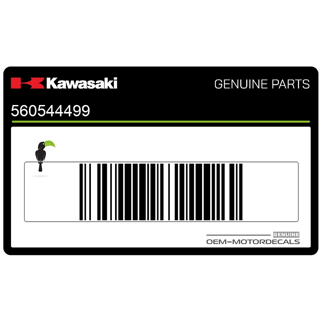 Kawasaki KLE500 Emblème Radiateur OEM 560544499