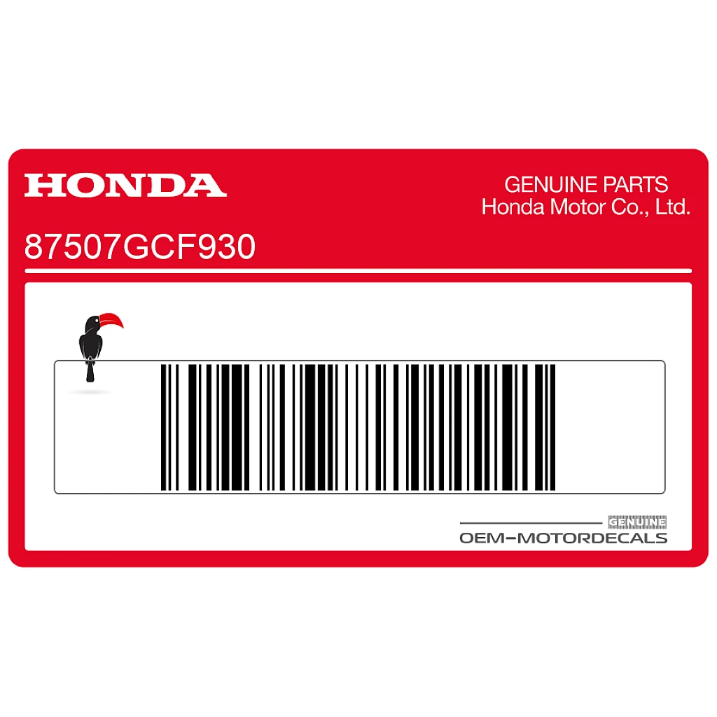 Honda CG125 Kettenschutz AUFKLEBER ANTRIEBSKETTE OEM 87507GCF930