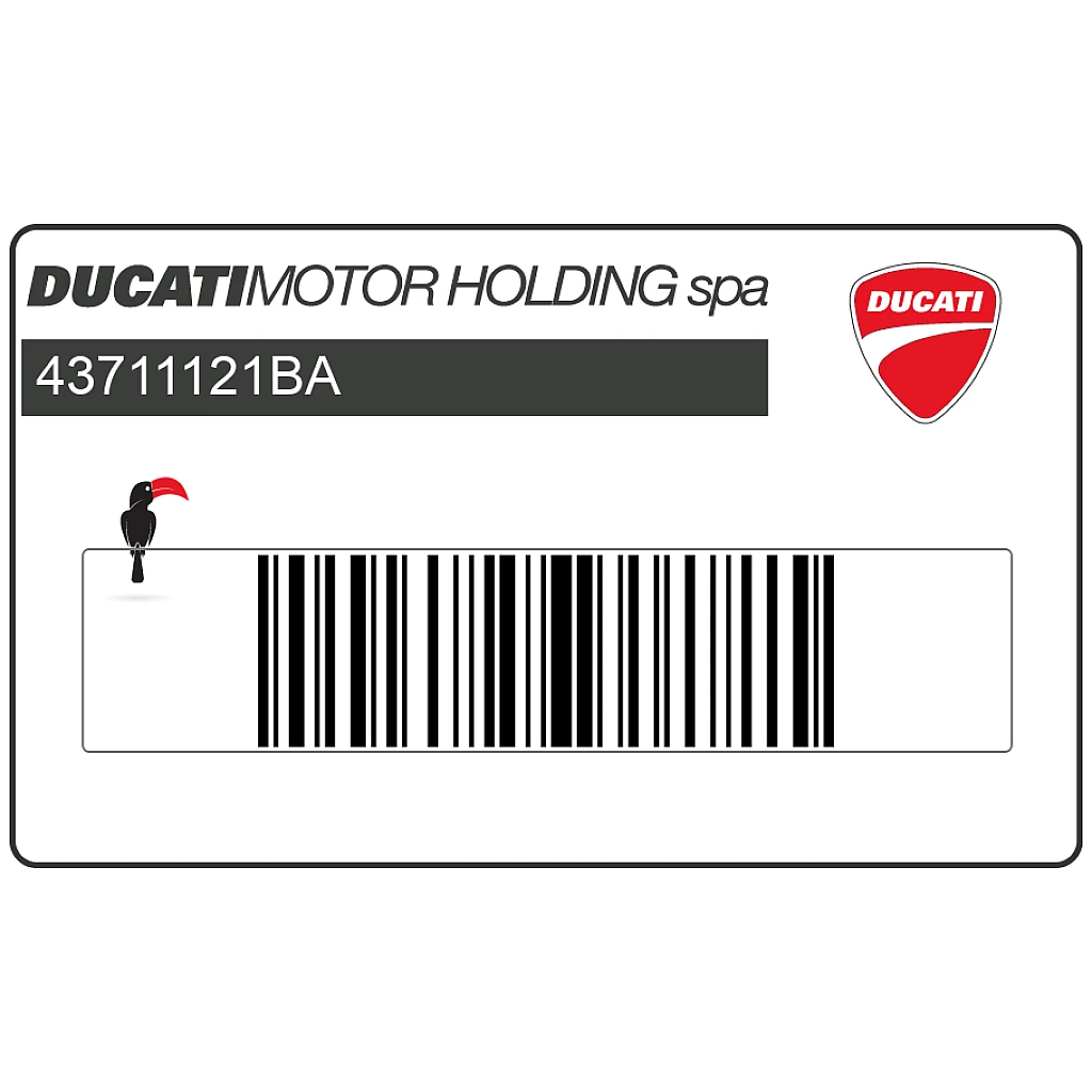 Ducati ST4S 996 Sport Touring Adesivo carenatura sinistra DUCATI ST4S Lato Sinistro OEM 43711121BA