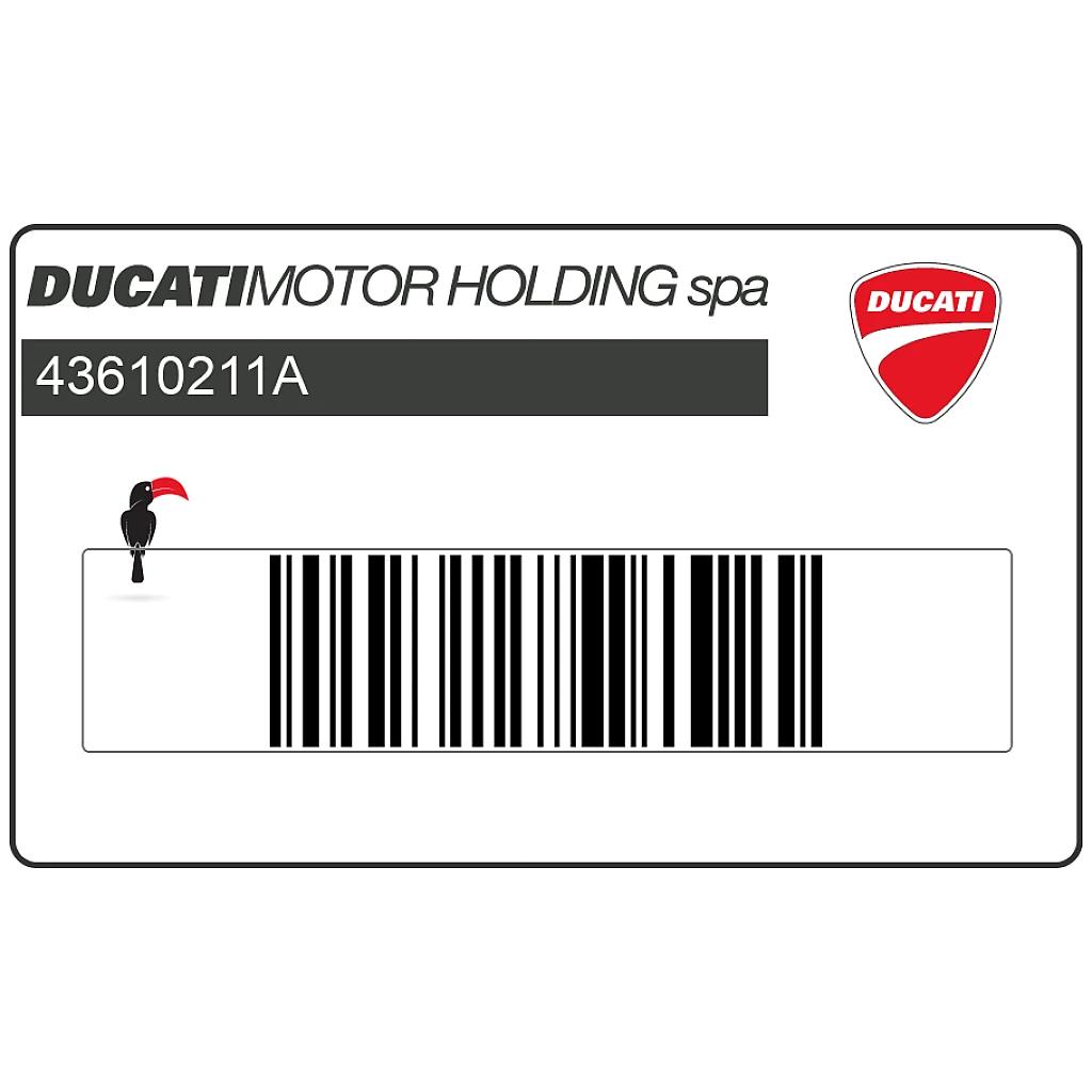 Ducati ST4S 996 Sport Touring Carenatura Adesivo DUCATI SPORTOURING OEM 43610211A Pezzo Originale di Fabbrica