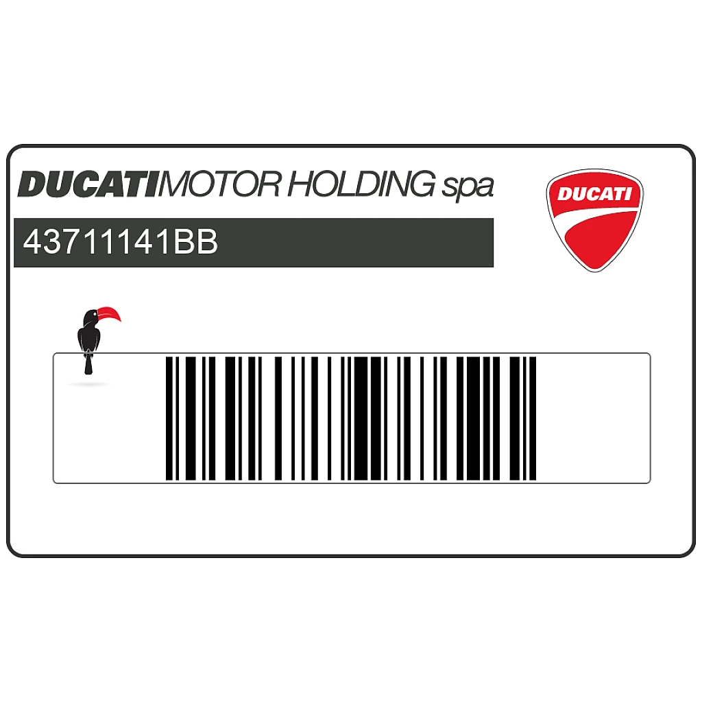 Ducati ST4S 996 Sport Touring Adesivo carenatura laterale DUCATI ST4s, lato destro OEM 43711141BB
