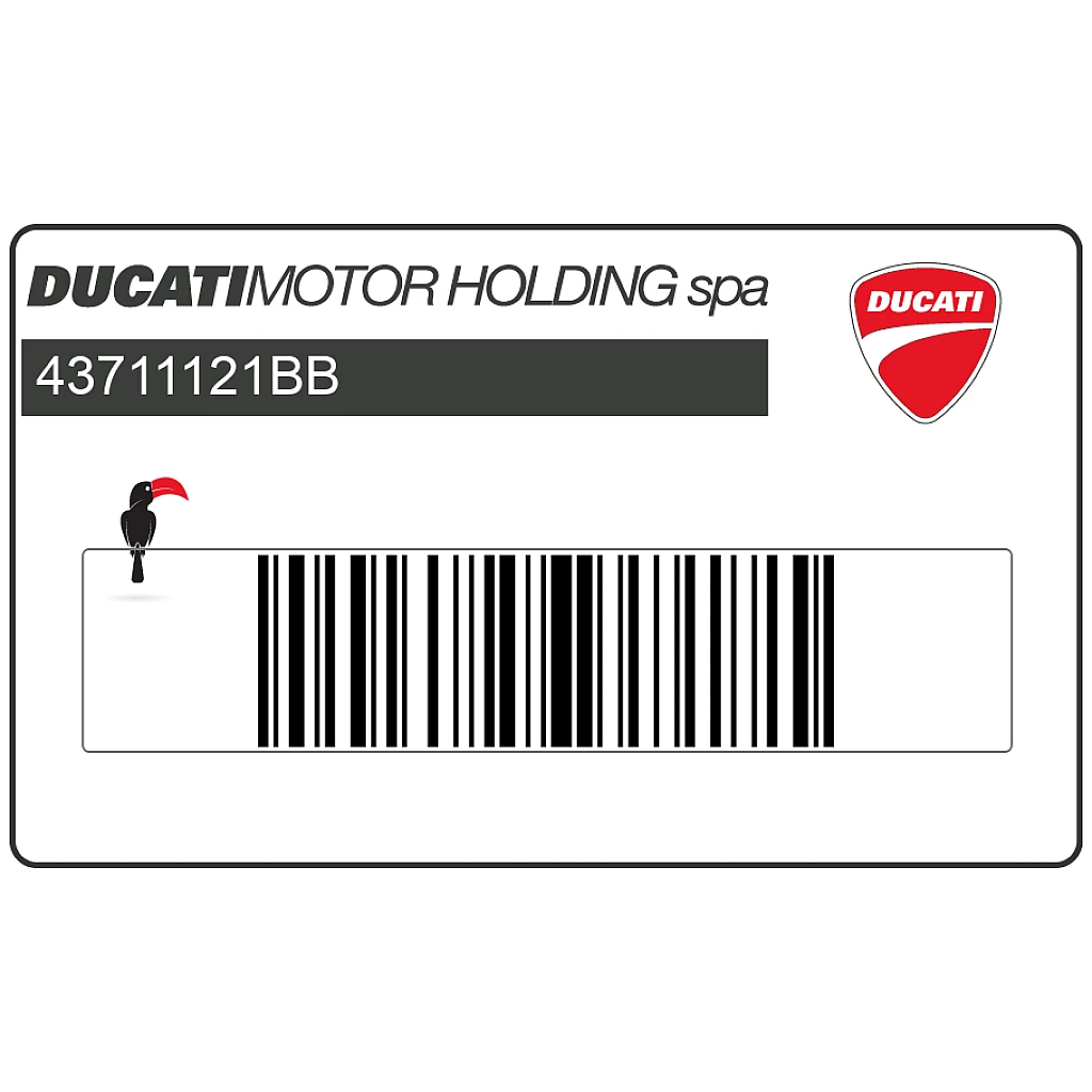 Ducati ST4S 996 Sport Touring Carenatura Sinistra DUCATI ST4S Adesivo Lato Sinistro OEM 43711121BB