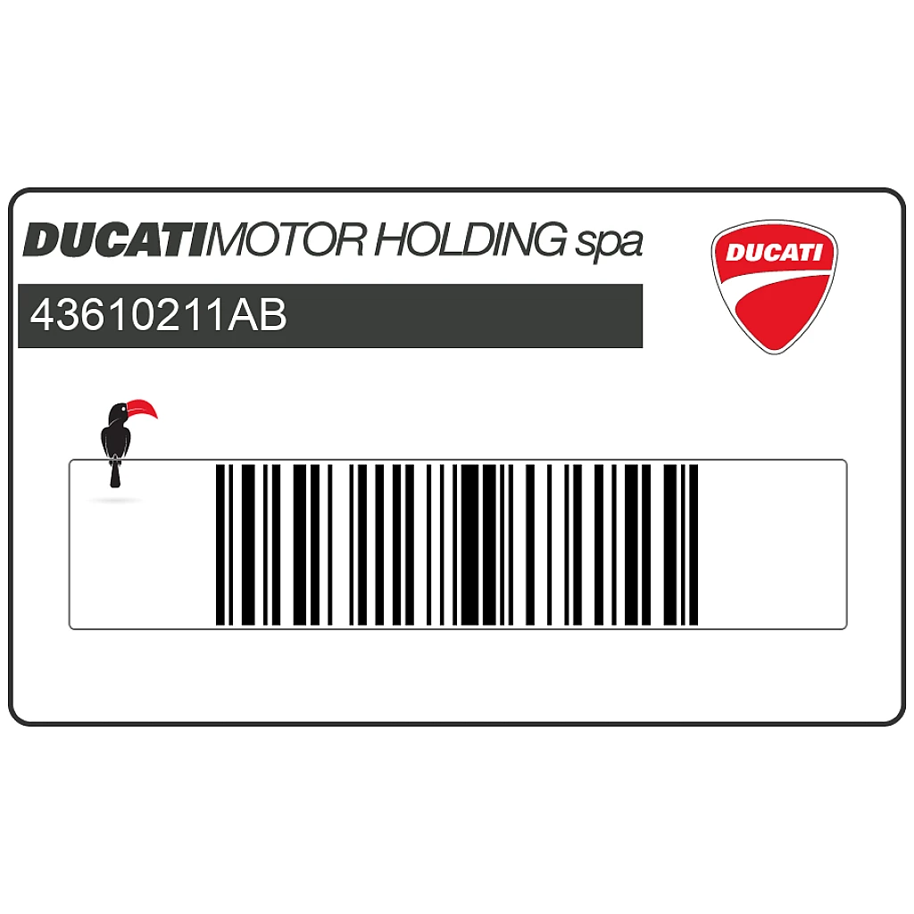Ducati ST4S 996 Sport Touring Fiancata Grafica DUCATI SPORTTOURING OEM 43610211AB Ricambio Originale