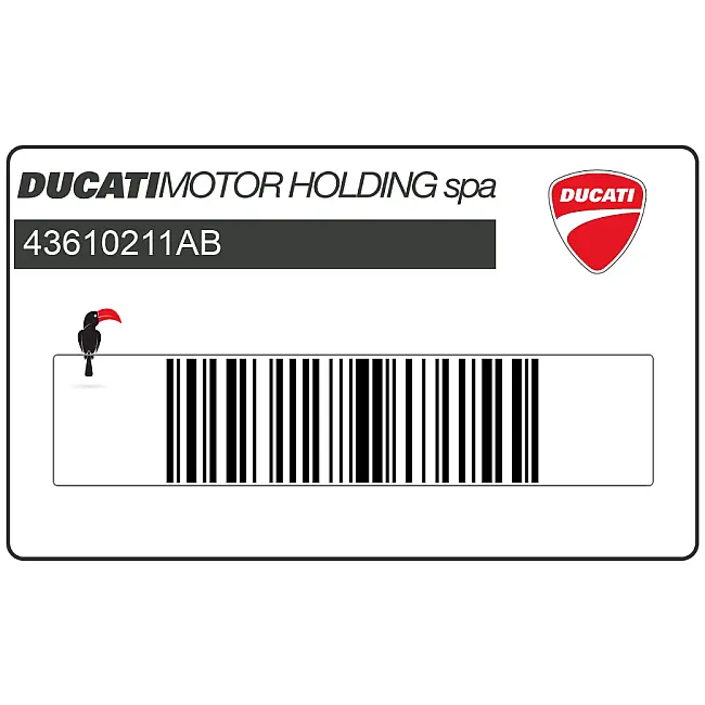 Ducati ST4S 996 Sport Touring Side Cover DUCATI SPORTTOURING Graphic OEM 43610211AB Factory Part