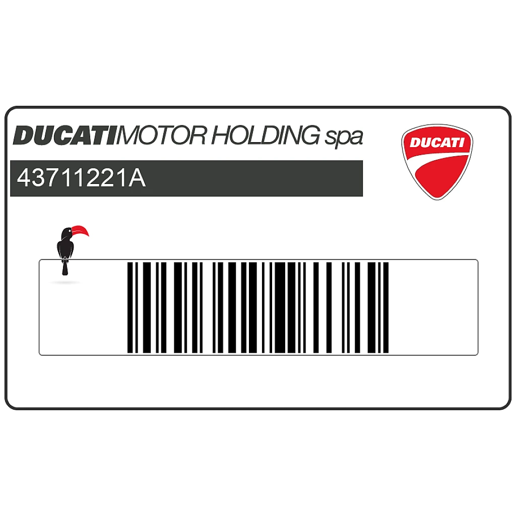 Ducati ST4S 996 Sport Touring Adesivo Carenatura Sinistra DUCATI ST4S ABS Lato Sinistro OEM 43711221A