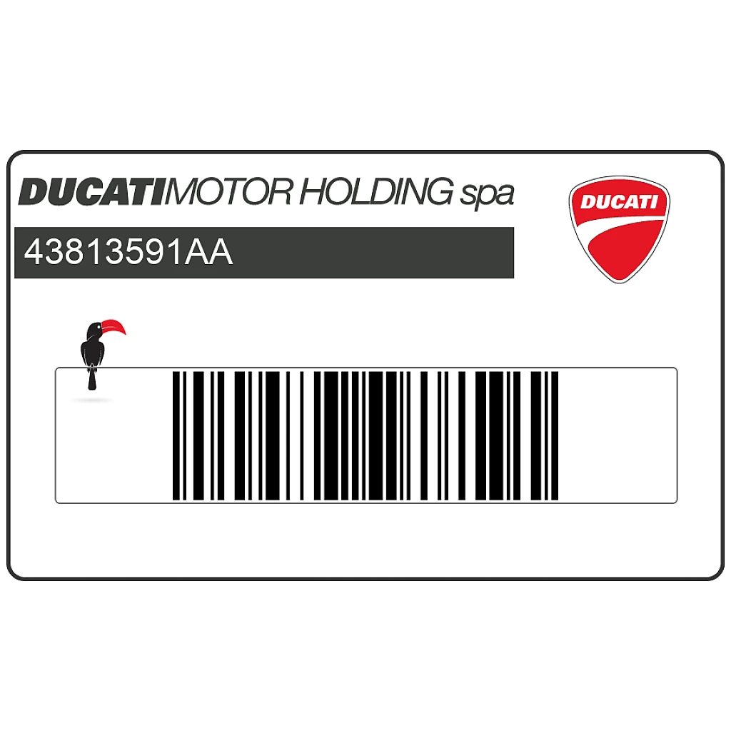 Ducati Superbike 999 Seitenverkleidung DUCATI 999 Aufkleber OEM 43813591AA Originalteil