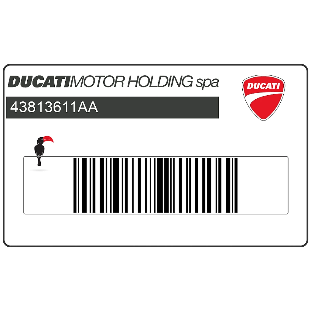 Ducati Superbike 999 Adesivo Carenatura Laterale DUCATI 999S OEM 43813611AA